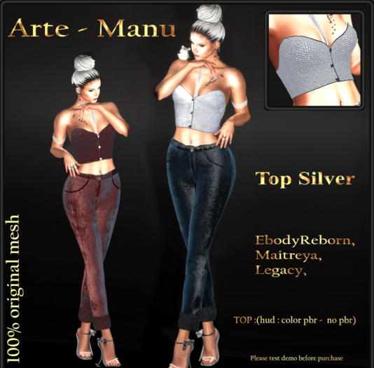 Arte - Manu - Top - Silver