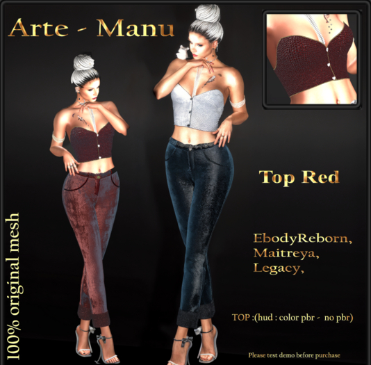 Arte - Manu - Top - Red