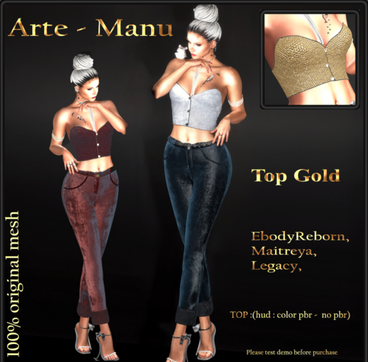 Arte - Manu - Top - Gold