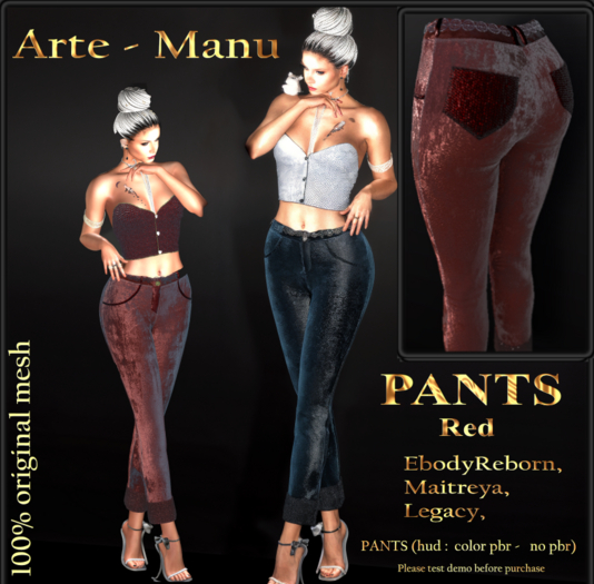 Arte - Manu - Pants - Red