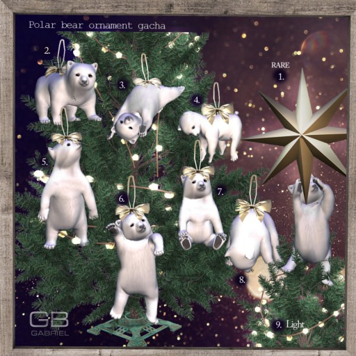 3.Polar bear ornament
