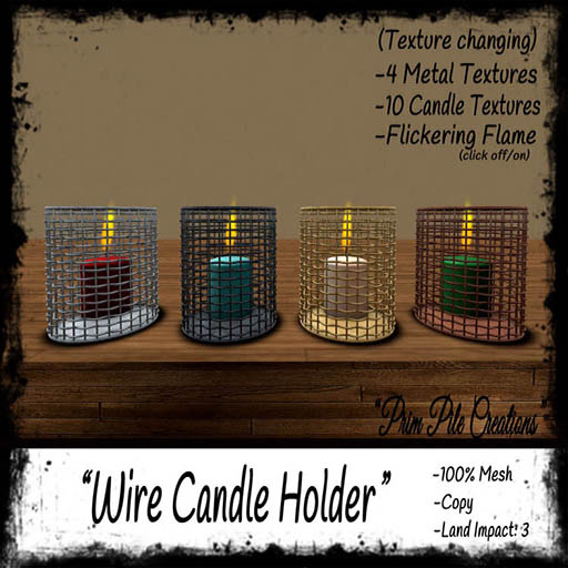 ~PPC~ Wire Candle Holder