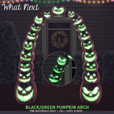 {wn} Black/Green Pumpkin Arch (wear to unpack)