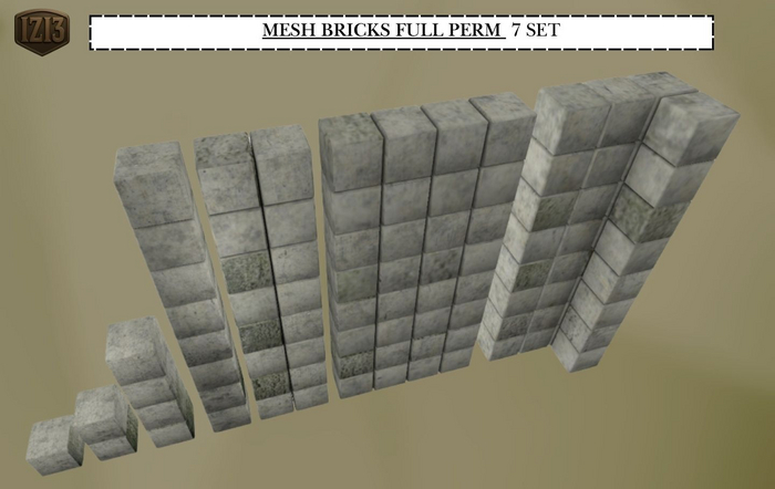 Mesh Bricks Full Perm 7 set