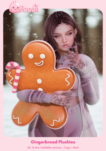 FOODII - Gingerbread Plushies 