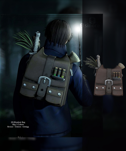 [HG]Student Bag Brown