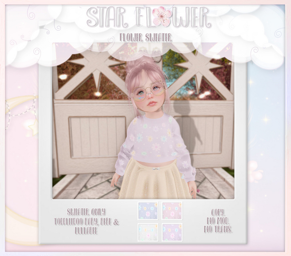 .{* Star Flower *}. Flower Sweater [FP]
