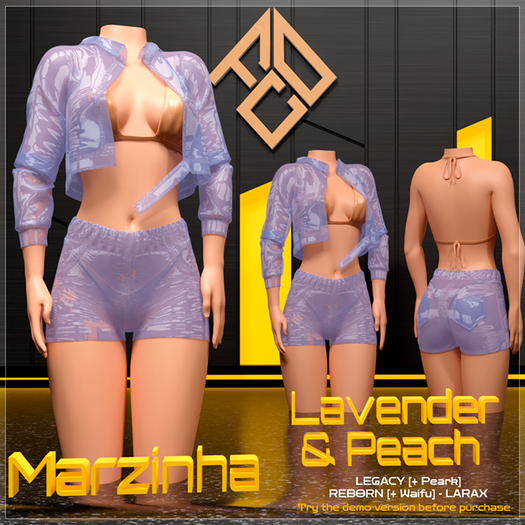 :: [F.C.O.] Marzinha Set [Lavender & Peach] ::