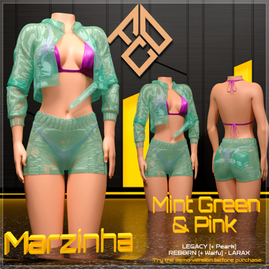 :: [F.C.O.] Marzinha Set [Mint Green & Pink] ::