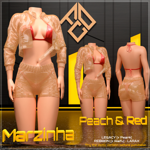 :: [F.C.O.] Marzinha Set [Peach & Red] ::