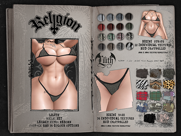 RELIGION - LILITH BIKINI SET (FATPACK)