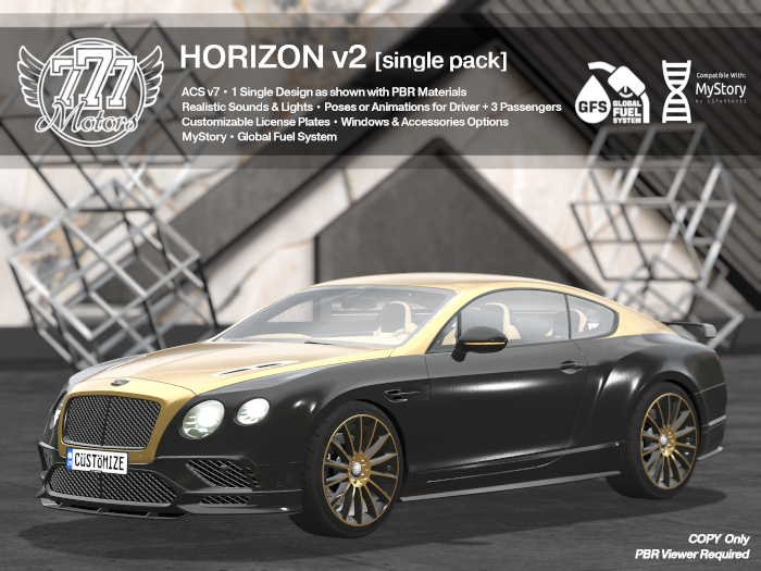 [777] HORIZON v2 - Gold Armor (Add)