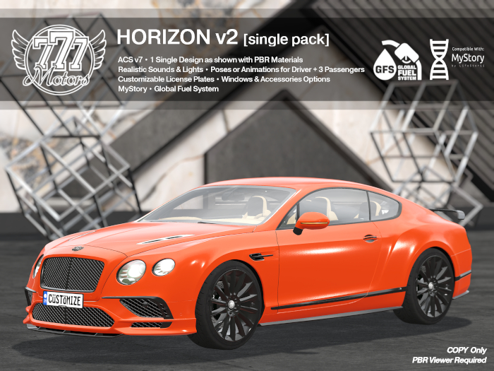 [777] HORIZON v2 - Volcanic Orange (Add)