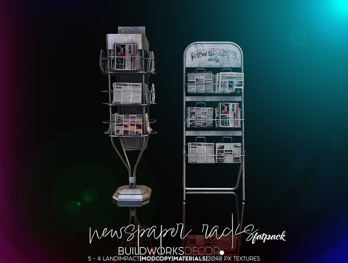 buildworksdecor ~ Newspaper Racks FATPACK / Boxed
