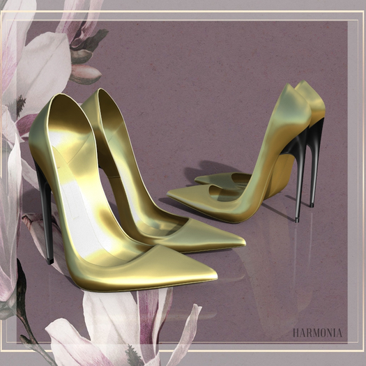 Gold Pointed Pumps Legacy