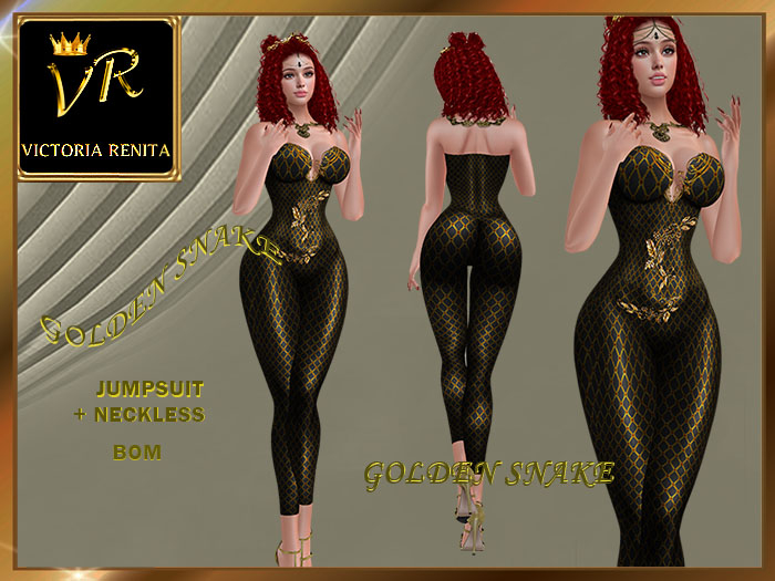 VR*Jumpsuit+Neckless