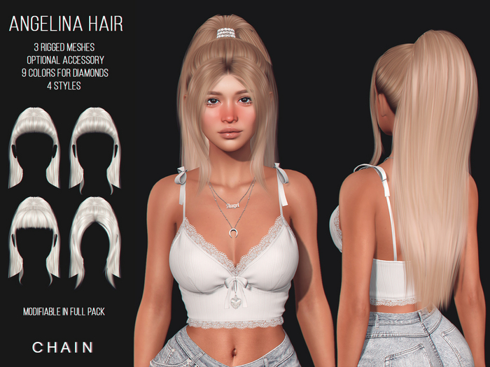 CHAIN - Angelina Hair - Browns & Reds