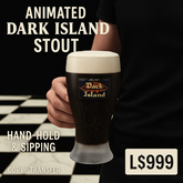 Animated Dark Island Stout – Realistic Hand-Held Beer Glass with Sipping Animation – Jubaerk Store – Copy/Transfer