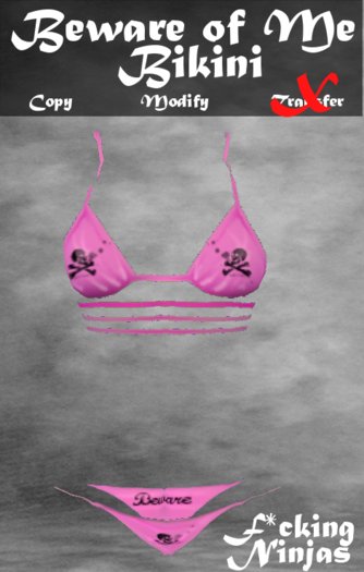 *FN* Beware of Me Bikini - Pink 