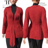Thalia Heckroth - Bry wrap blazer RED