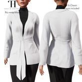Thalia Heckroth - Bry wrap blazer WHITE