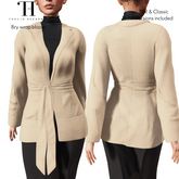 Thalia Heckroth - Bry wrap blazer CAMEL