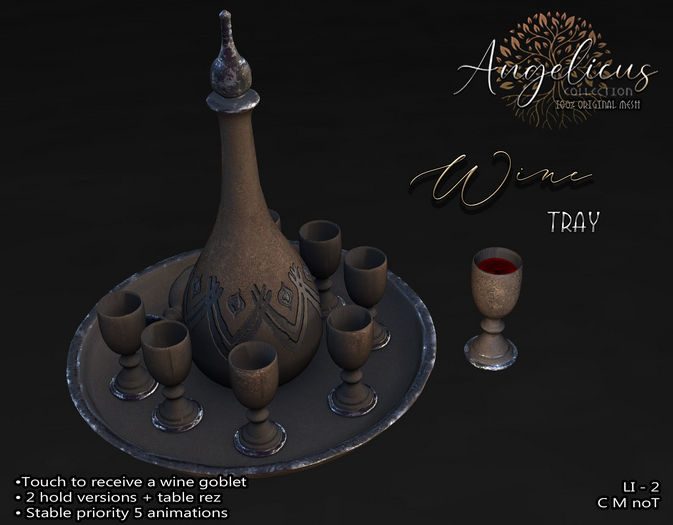 .AngelicUs. Wine tray
