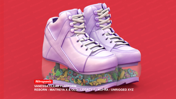 NitroPanic_Vanessa Clear Platform Lavender
