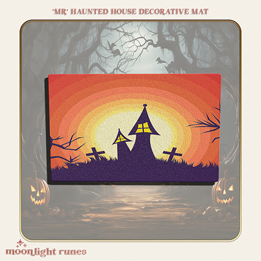 *MR* Haunted House Decorative Mat