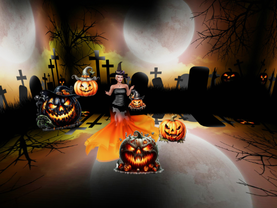 Orbit flying Pumpkins