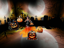 Orbit flying Pumpkins