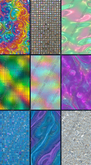 Vibrant Iridescent & Holographic Texture Pack