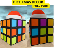 (AL) dice xmas decor FP