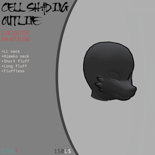 Midori's Stuff - M4 Kitsune Cell Shading Outline