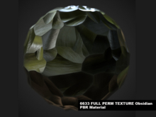6635 FULL PERM TEXTURE Obsidian PBR Material