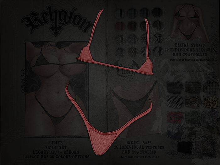 RELIGION - LILITH BIKINI SET (RED)