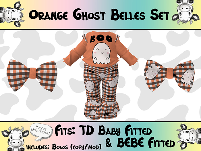 Mini Moo! Orange Ghost Belles Set