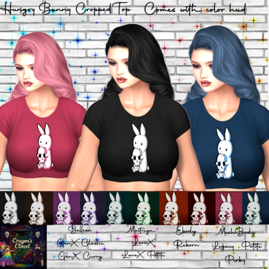 Hungry Bunny Cropped Top