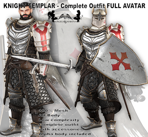A&D Knight Templar Complete Outfit FULL - FATPACK (ADD ME)