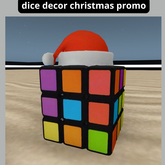 "MB" dice decor christmas promo
