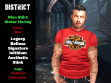 DM - Men Shirt Motor HDavid Red