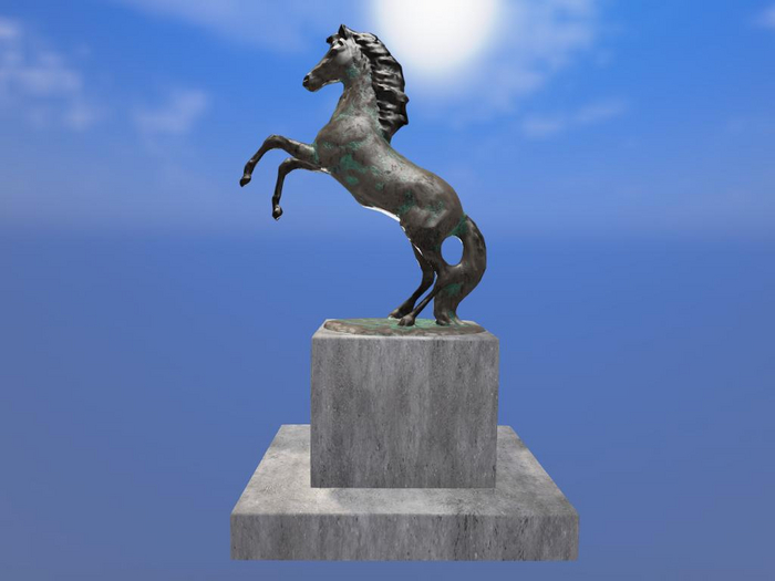 Decorative horse statue