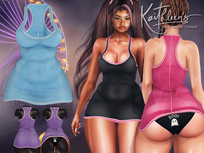Kaithleen's Boo Dress - Blue