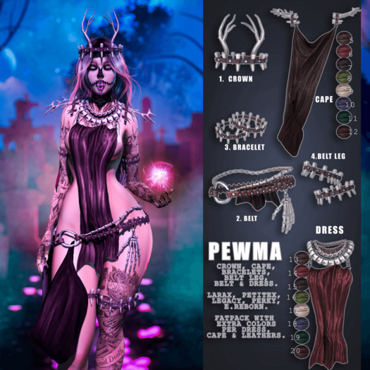 UNA. Pewma - REBORN cape+dress BEIGE 9+17