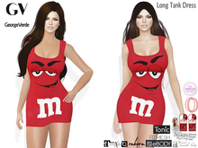 GV21849 Long Tank Dress FITMESH