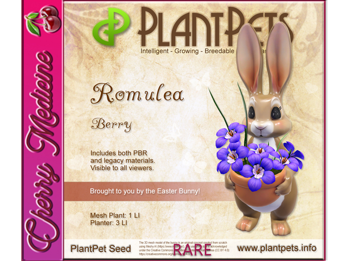 PlantPet Seed [Romulea *Berry*]