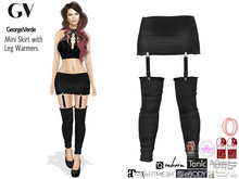 GV21856 Mini Skirt with Leg Warmers FITMESH