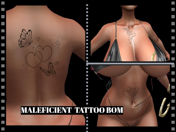 MALEFICIENT TATTO BOM CUORE CEROTTO