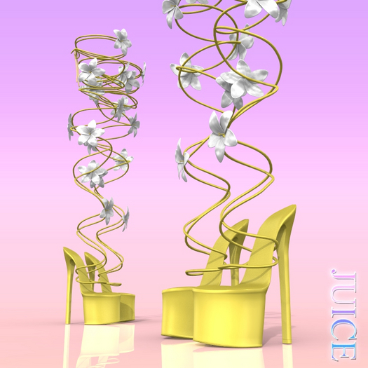 Yellow Flower Heels ERIKA