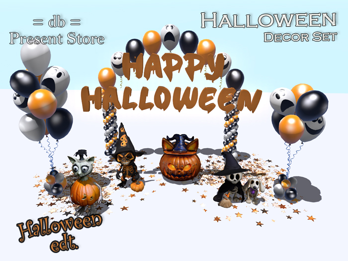 ::db:: Happy Halloween Big Party Decor Set II (add)
